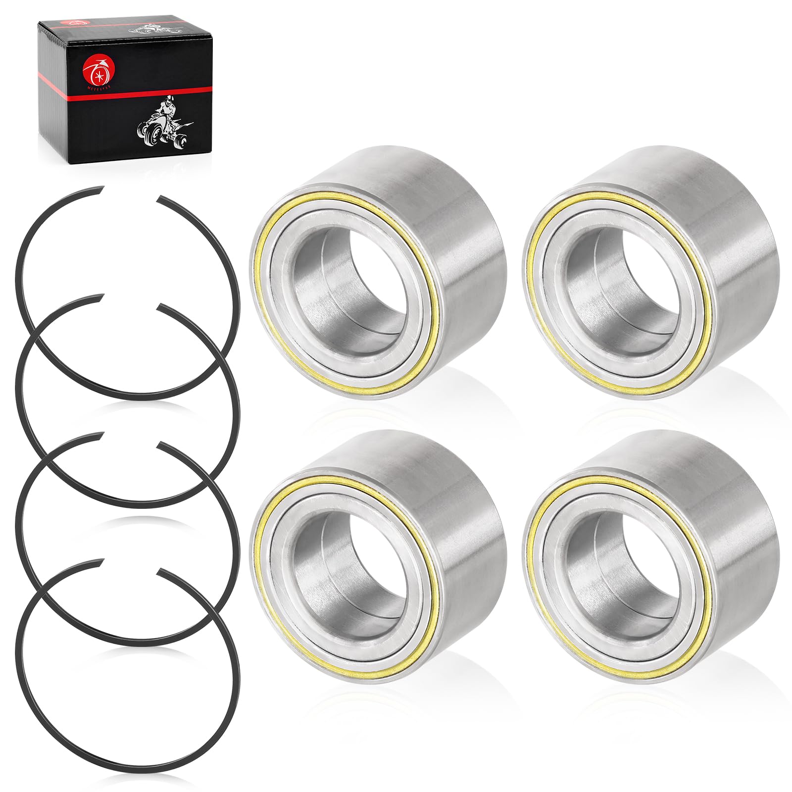 Amazon.com: 4pcs Front Rear Wheel Bearing & Circlip for Can-Am